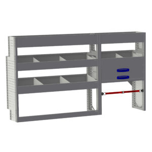 Intérieur de base "03" côté gauche desservant Opel Vivaro L2H1 couleur gris/bleu