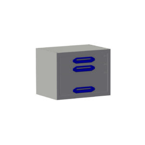 Bloc-tiroirs B0507xD360xH490 mm avec 5 tiroirs (H 4x070 ; 1x140)