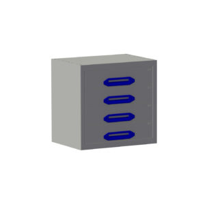 Bloc-tiroirs B0507xD360xH490 mm avec 4 tiroirs (H 4x105)