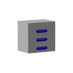 Bloc-tiroirs B0507xD360xH490 mm avec 3 tiroirs (H 3x140)