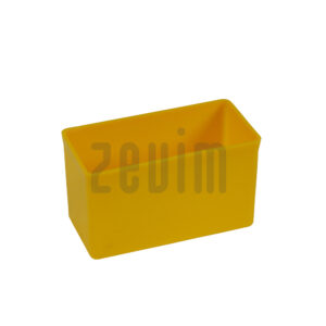 Plateau en plastique jaune 54x108x63 mm