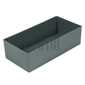 Plateau en plastique gris 108x216x45 mm