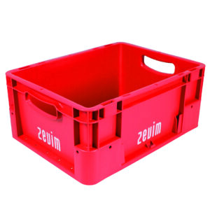 Bac Euronorm rouge 300x400x180 mm