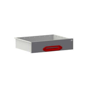 Tiroir HD B0447xD360xH105 mm gris/rouge