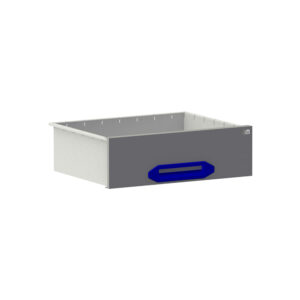 Tiroir HD B0447xD360xH140 mm gris/bleu
