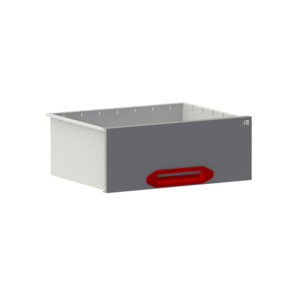 Tiroir HD B0447xD360xH175 mm gris/rouge