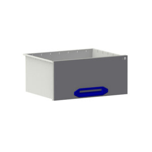 Tiroir HD B0447xD360xH210 mm gris/bleu